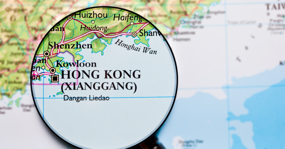 香港の地図